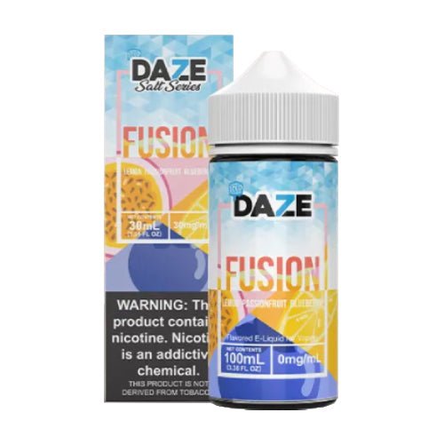 7 Daze - Fusion Series - Lemon Passionfruit Blueberry ICED Ejuice | Cheap eJuice