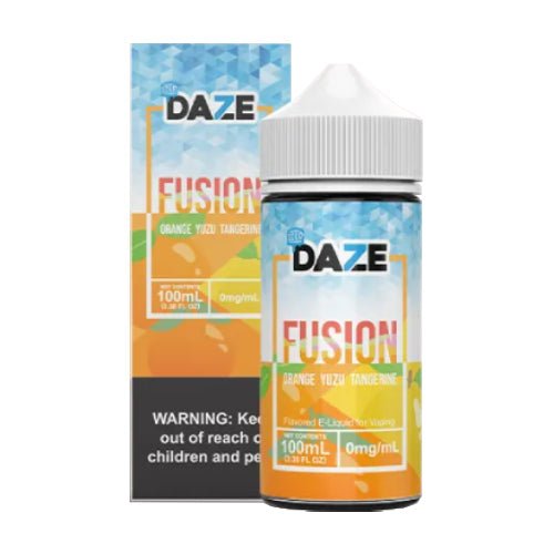 7 Daze - Fusion Series - Orange Yuzu Tangerine ICED Ejuice | Cheap eJuice