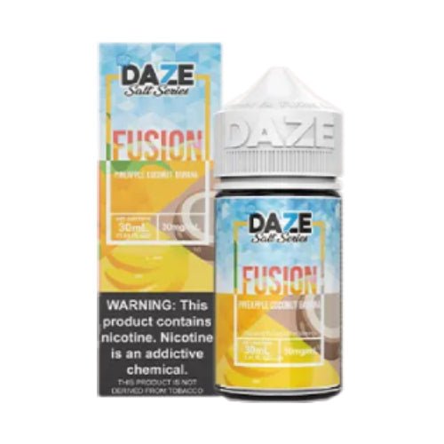 7 Daze Salts - Fusion Series - Pineapple Coconut Banana ICED Ejuice | Cheap eJuice