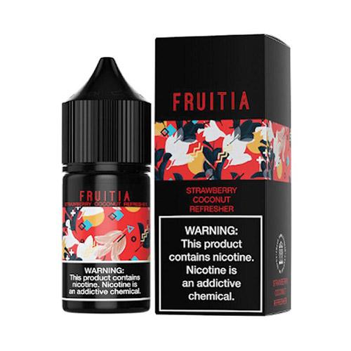 Fruitia Salt Strawberry Coconut Refresher eJuice | Cheap eJuice