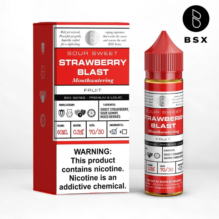 Glas BSX Strawberry Blast eJuice - Cheap eJuice