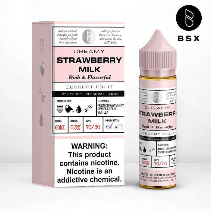 Glas BSX Strawberry Milk eJuice - Cheap eJuice