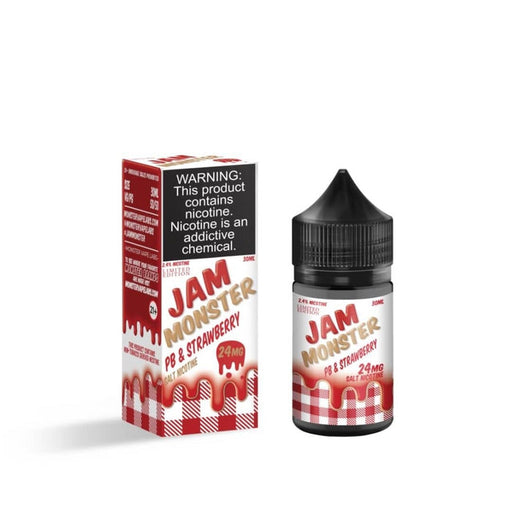 Jam Monster Salt PB & Jam Strawberry eJuice - Cheap eJuice
