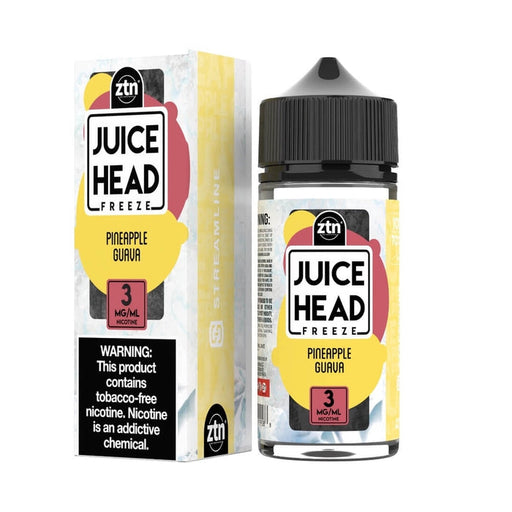 Juice Head Freeze Pineapple Guava eJuice - Cheap eJuice