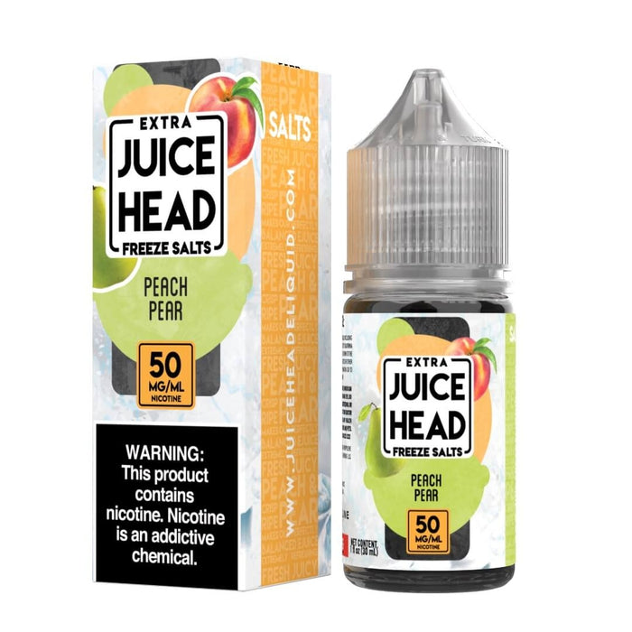 Juice Head Freeze Salt Peach Pear eJuice - Cheap eJuice