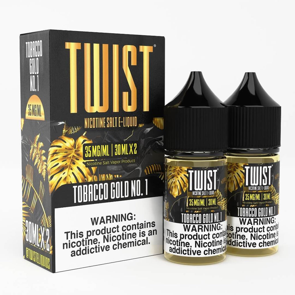 Twist Salt Tobacco Gold No. 1 Twin Pack | Only $17.99